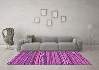 Machine Washable Oriental Purple Modern Rug, wshabs2245pur