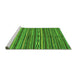 Sideview of Machine Washable Oriental Green Modern Area Rugs, wshabs2245grn