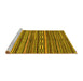 Sideview of Machine Washable Oriental Yellow Modern Rug, wshabs2245yw