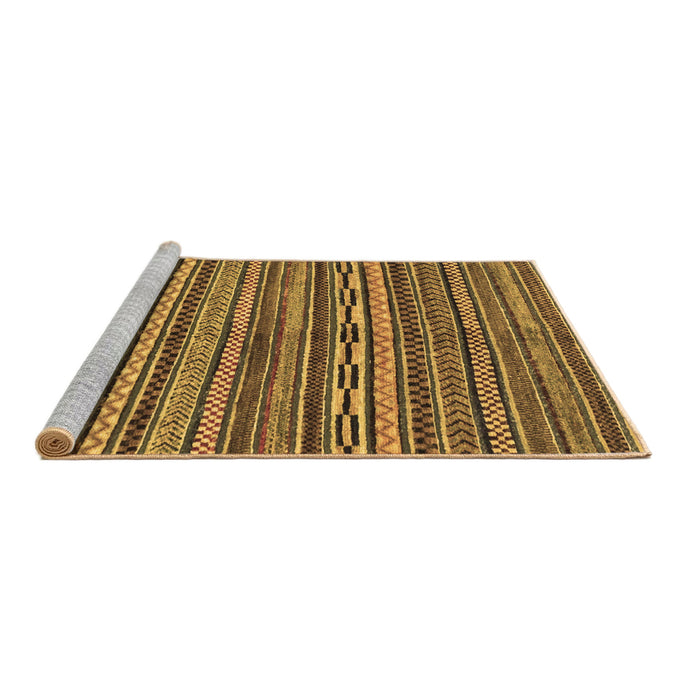Sideview of Machine Washable Oriental Brown Modern Rug, wshabs2245brn