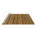 Sideview of Machine Washable Oriental Brown Modern Rug, wshabs2245brn