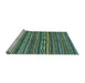 Sideview of Machine Washable Oriental Light Blue Modern Rug, wshabs2245lblu