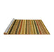 Sideview of Machine Washable Abstract Yellow Rug, wshabs2246