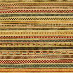 Square Abstract Yellow Oriental Rug, abs2246