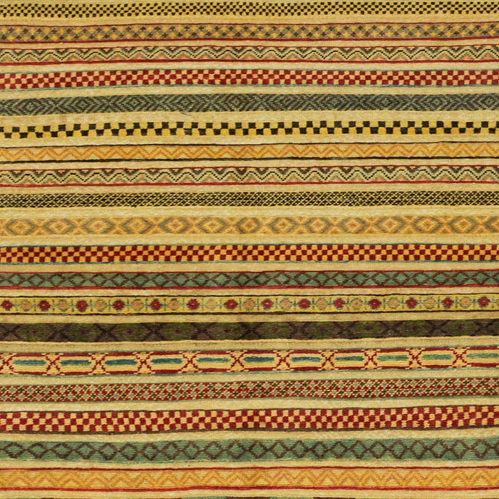 Square Abstract Yellow Oriental Rug, abs2246