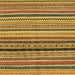 Square Abstract Yellow Oriental Rug, abs2246