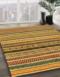 Abstract Yellow Oriental Rug, abs2246