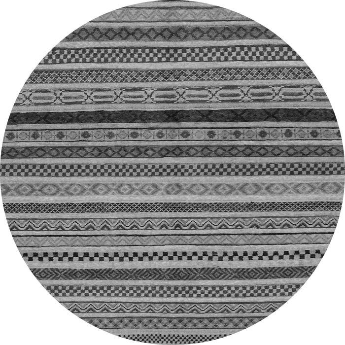 Round Oriental Gray Modern Rug, abs2246gry