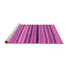 Sideview of Machine Washable Oriental Purple Modern Area Rugs, wshabs2246pur