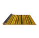 Sideview of Oriental Yellow Modern Rug, abs2246yw