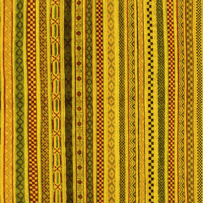 Square Machine Washable Oriental Yellow Modern Rug, wshabs2246yw