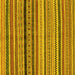 Square Oriental Yellow Modern Rug, abs2246yw