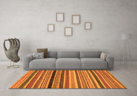 Machine Washable Oriental Orange Modern Rug, wshabs2246org