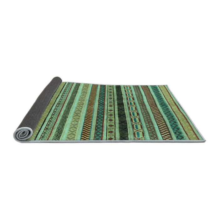 Sideview of Oriental Light Blue Modern Rug, abs2246lblu