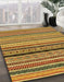 Machine Washable Abstract Yellow Rug in a Family Room, wshabs2246