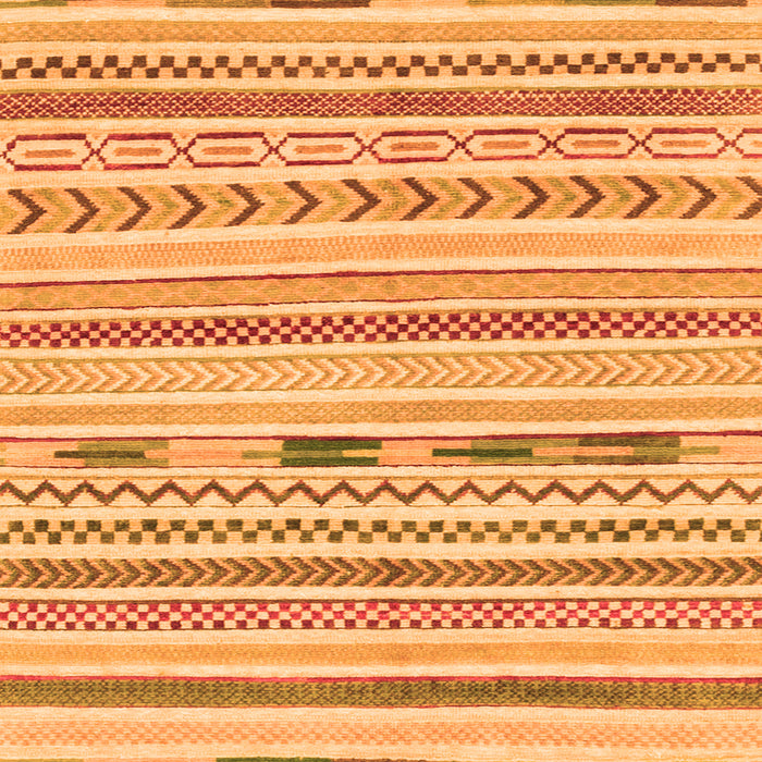 Square Machine Washable Oriental Orange Modern Area Rugs, wshabs2247org