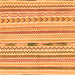 Square Machine Washable Oriental Orange Modern Area Rugs, wshabs2247org