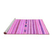 Sideview of Machine Washable Oriental Purple Modern Area Rugs, wshabs2247pur