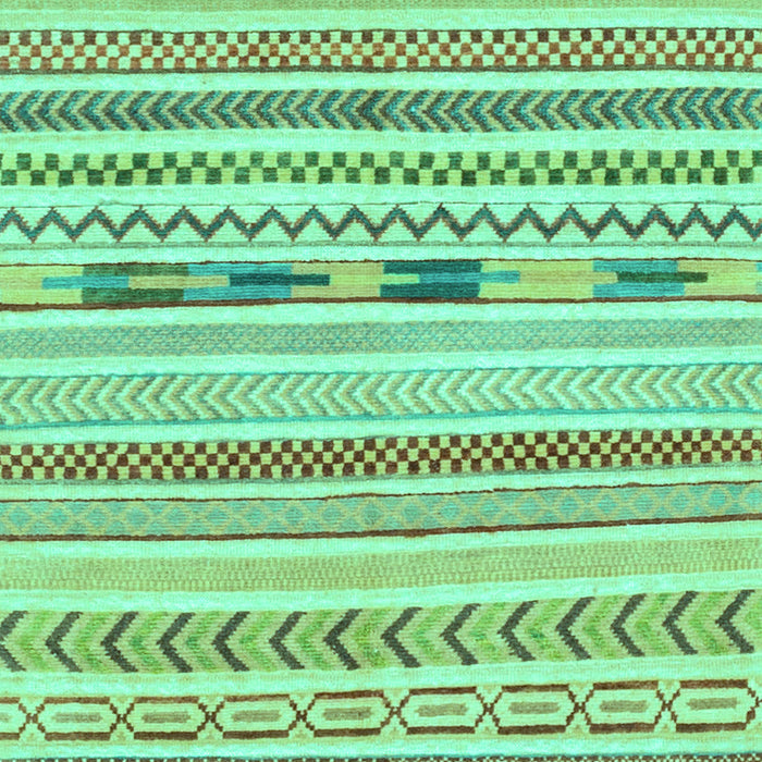 Machine Washable Oriental Turquoise Modern Area Rugs, wshabs2247turq