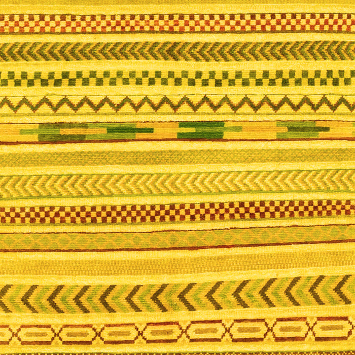 Machine Washable Oriental Yellow Modern Rug, wshabs2247yw