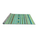 Sideview of Machine Washable Oriental Light Blue Modern Rug, wshabs2247lblu