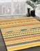 Machine Washable Abstract Cinnamon Brown Rug in a Family Room, wshabs2247