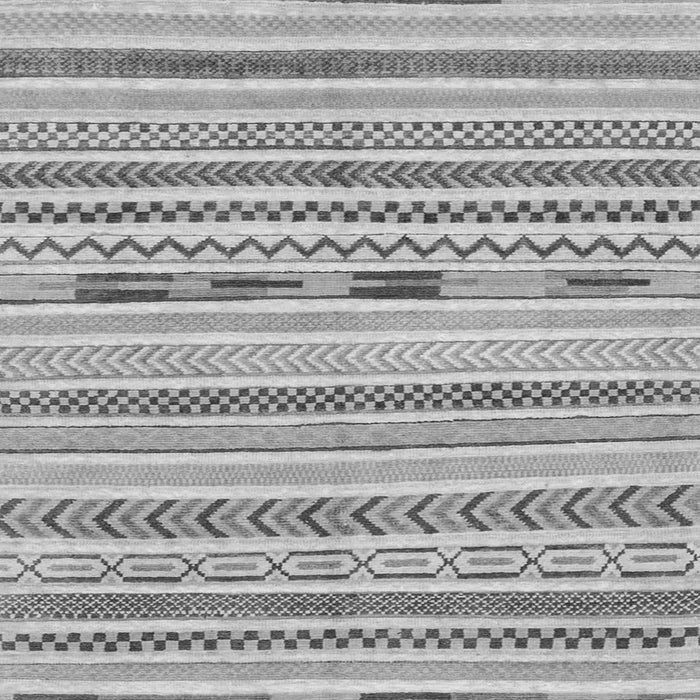 Square Machine Washable Oriental Gray Modern Rug, wshabs2247gry