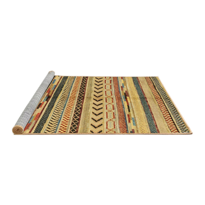 Sideview of Machine Washable Abstract Light Brown Rug, wshabs2248