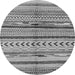 Round Oriental Gray Modern Rug, abs2248gry