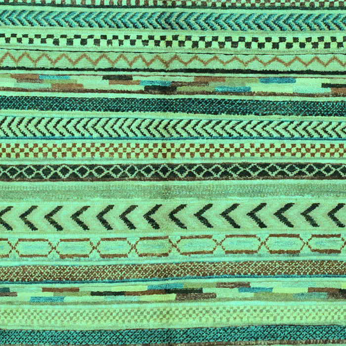 Machine Washable Oriental Turquoise Modern Area Rugs, wshabs2248turq