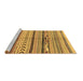 Sideview of Machine Washable Oriental Brown Modern Rug, wshabs2248brn