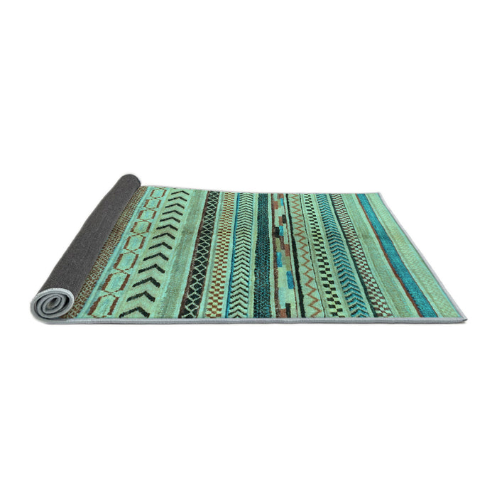 Sideview of Oriental Light Blue Modern Rug, abs2248lblu