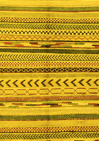 Oriental Yellow Modern Rug, abs2248yw