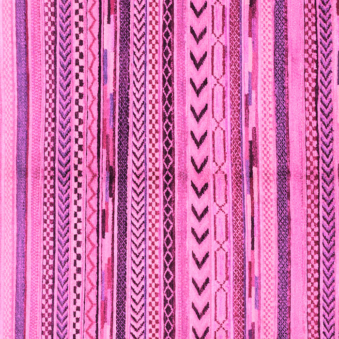 Square Machine Washable Oriental Pink Modern Rug, wshabs2248pnk