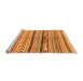 Sideview of Machine Washable Oriental Orange Modern Area Rugs, wshabs2248org