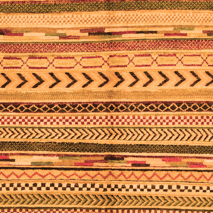 Machine Washable Oriental Orange Modern Area Rugs, wshabs2248org