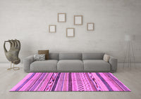 Machine Washable Oriental Purple Modern Rug, wshabs2248pur