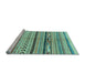 Sideview of Machine Washable Oriental Light Blue Modern Rug, wshabs2248lblu