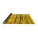 Sideview of Oriental Yellow Modern Rug, abs2248yw