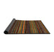 Sideview of Abstract Red Oriental Rug, abs2249