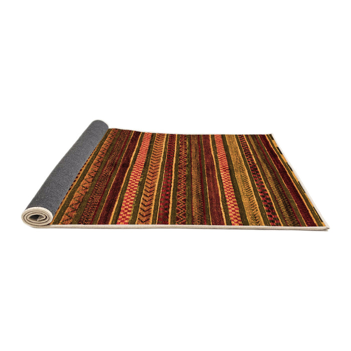 Sideview of Oriental Orange Modern Rug, abs2249org