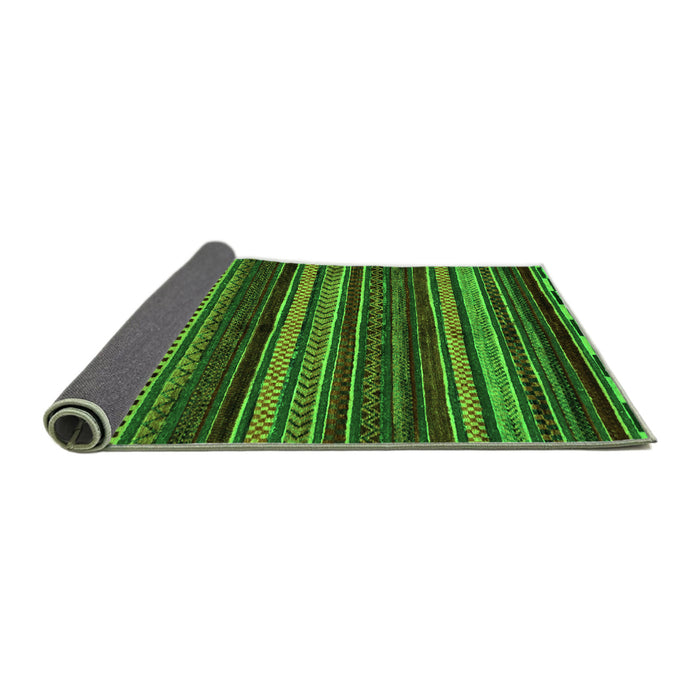 Sideview of Oriental Green Modern Rug, abs2249grn