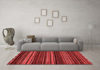 Machine Washable Oriental Red Modern Rug, wshabs2249red