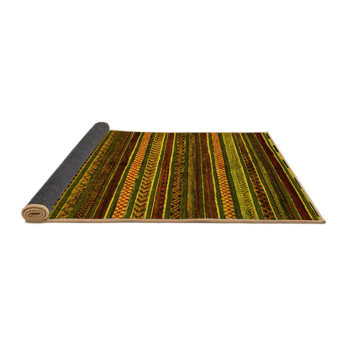 Sideview of Oriental Yellow Modern Rug, abs2249yw