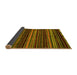 Sideview of Oriental Yellow Modern Rug, abs2249yw