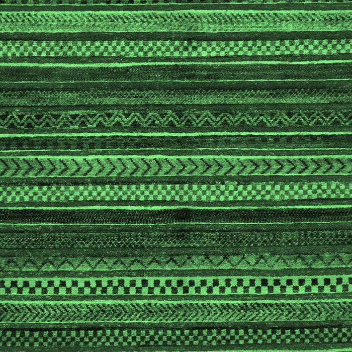 Machine Washable Oriental Emerald Green Modern Area Rugs, wshabs2249emgrn