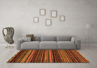 Machine Washable Oriental Orange Modern Rug, wshabs2249org