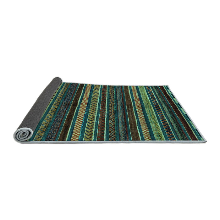 Sideview of Oriental Light Blue Modern Rug, abs2249lblu