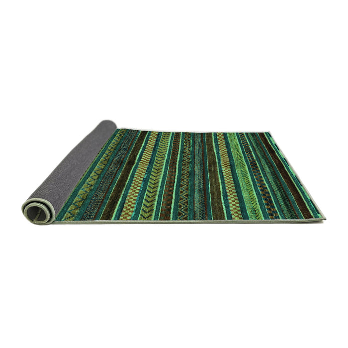 Sideview of Oriental Turquoise Modern Rug, abs2249turq