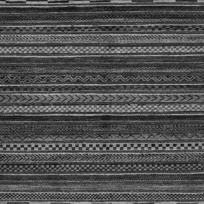 Square Machine Washable Oriental Gray Modern Rug, wshabs2249gry